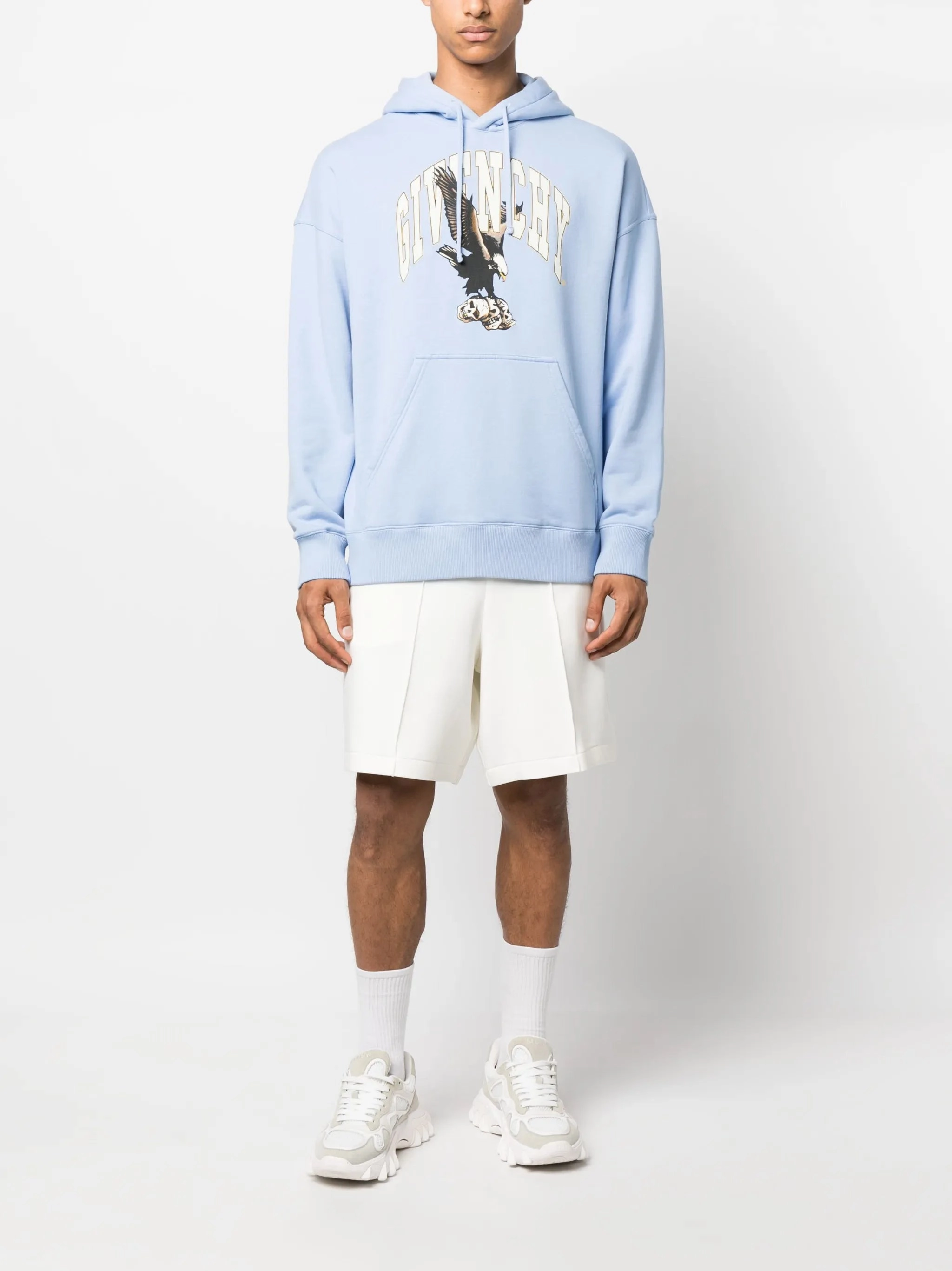 Outnet Knitwear Eagle logo-print cotton hoodie