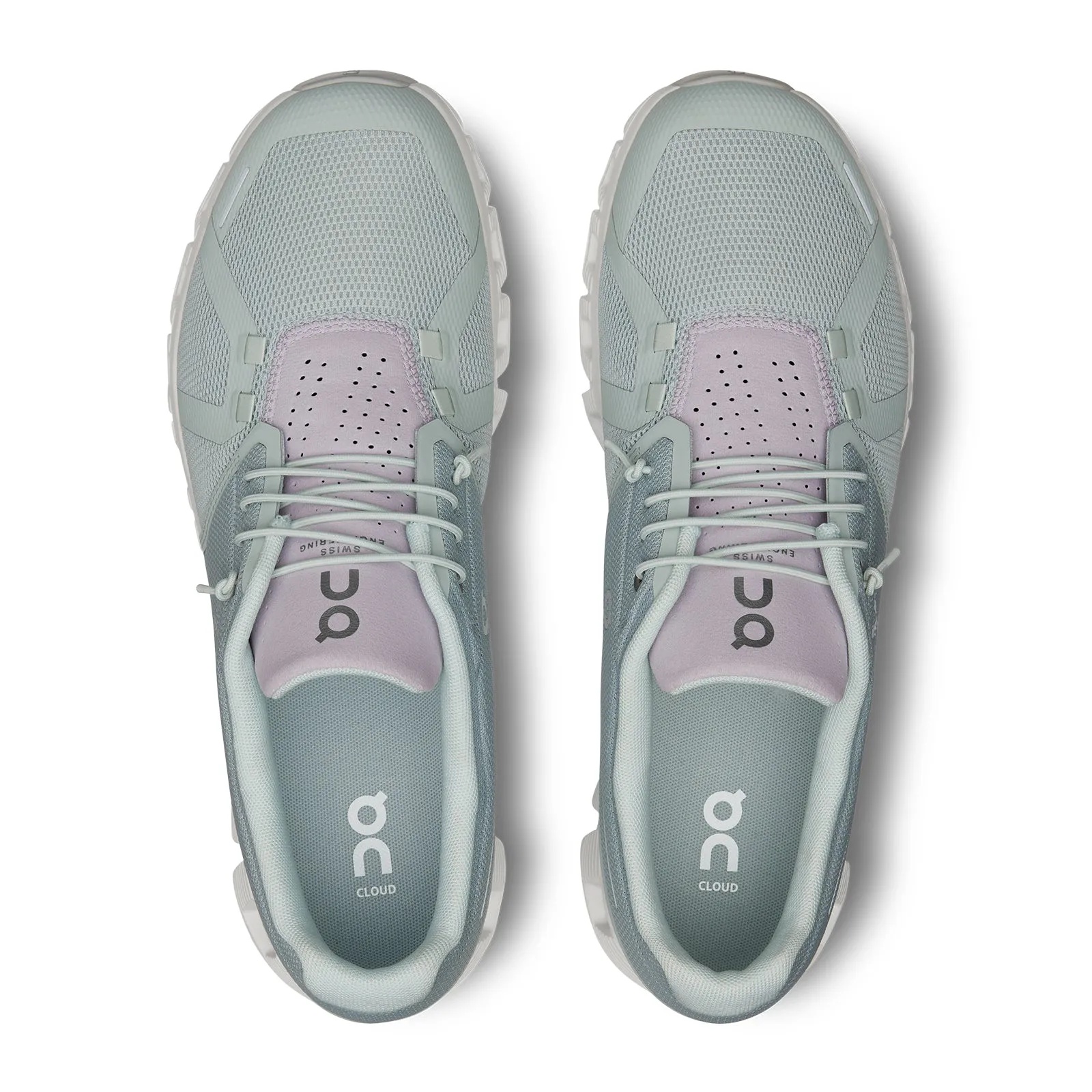 On Running Cloud 5 Running Shoe (Men) - Glacier/Glacier Running Shoe Inserts