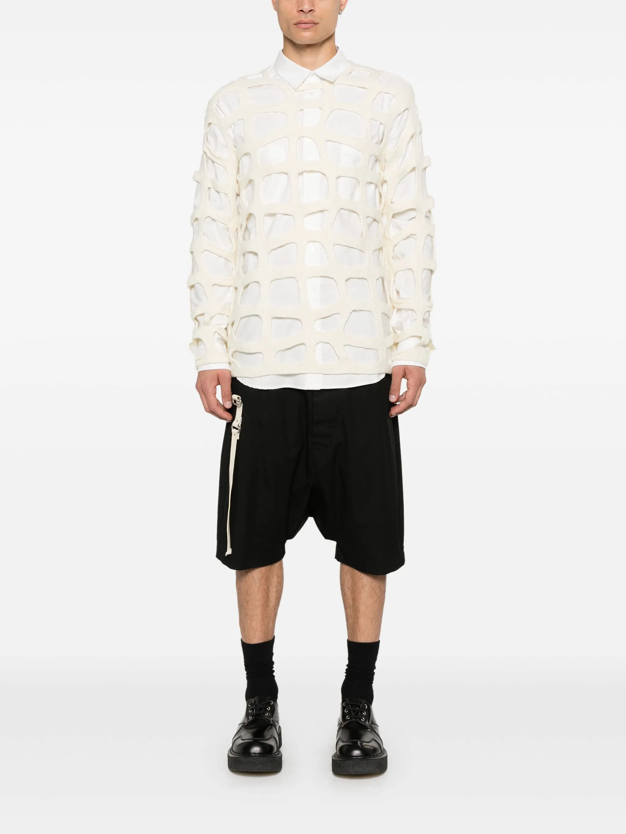 cut-out sweater Hooded Knitwear