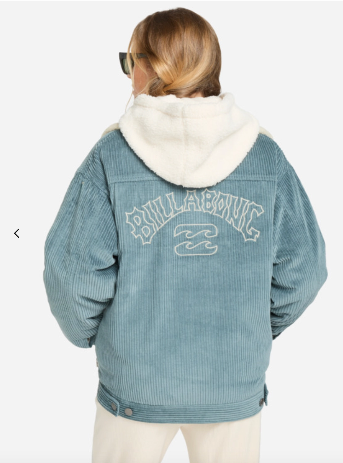 Green Bay Winter Coats Billabong Cord In Love - Trucker Jacket for Women