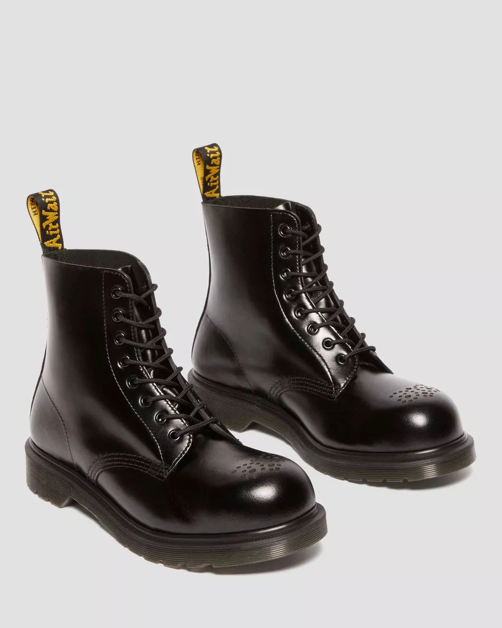 1460 Analine Leather Steel Toe Boots Knee High Boots Style