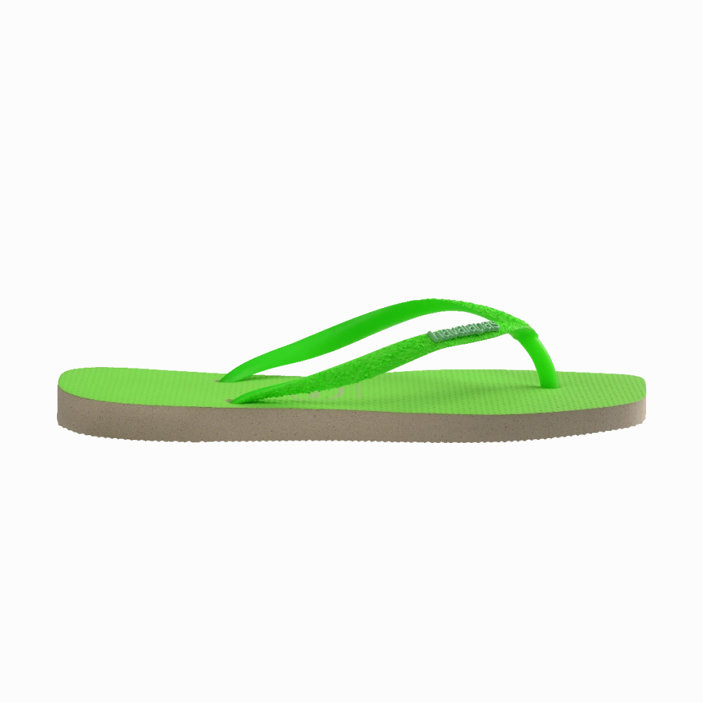 Slim Square Glitter Neon Flip Flops Flip Flops With Cloth Between Toes