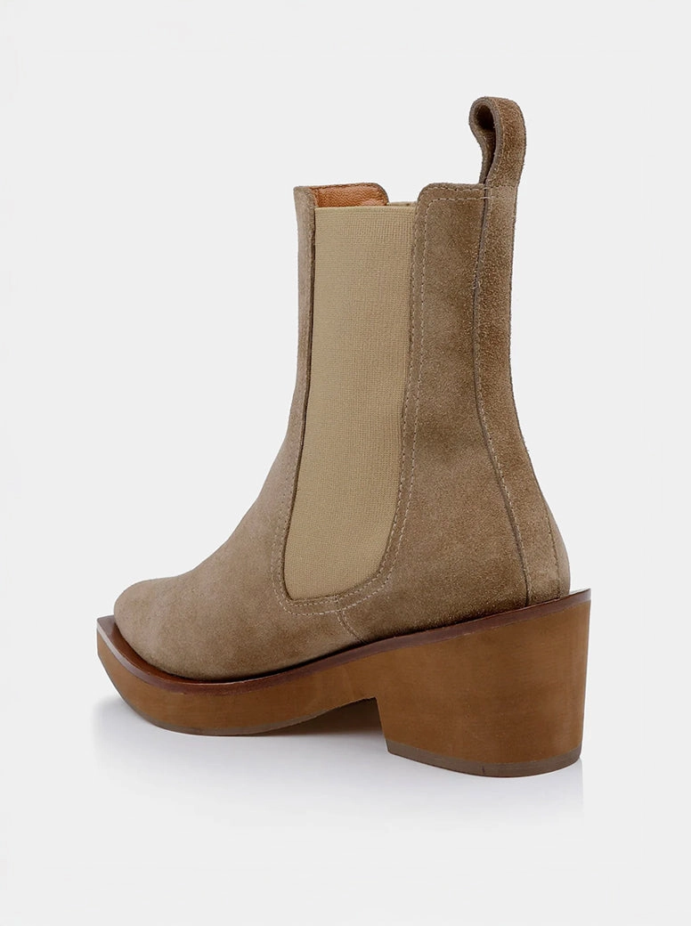 Tegan taupe suede Wetsuit Boots