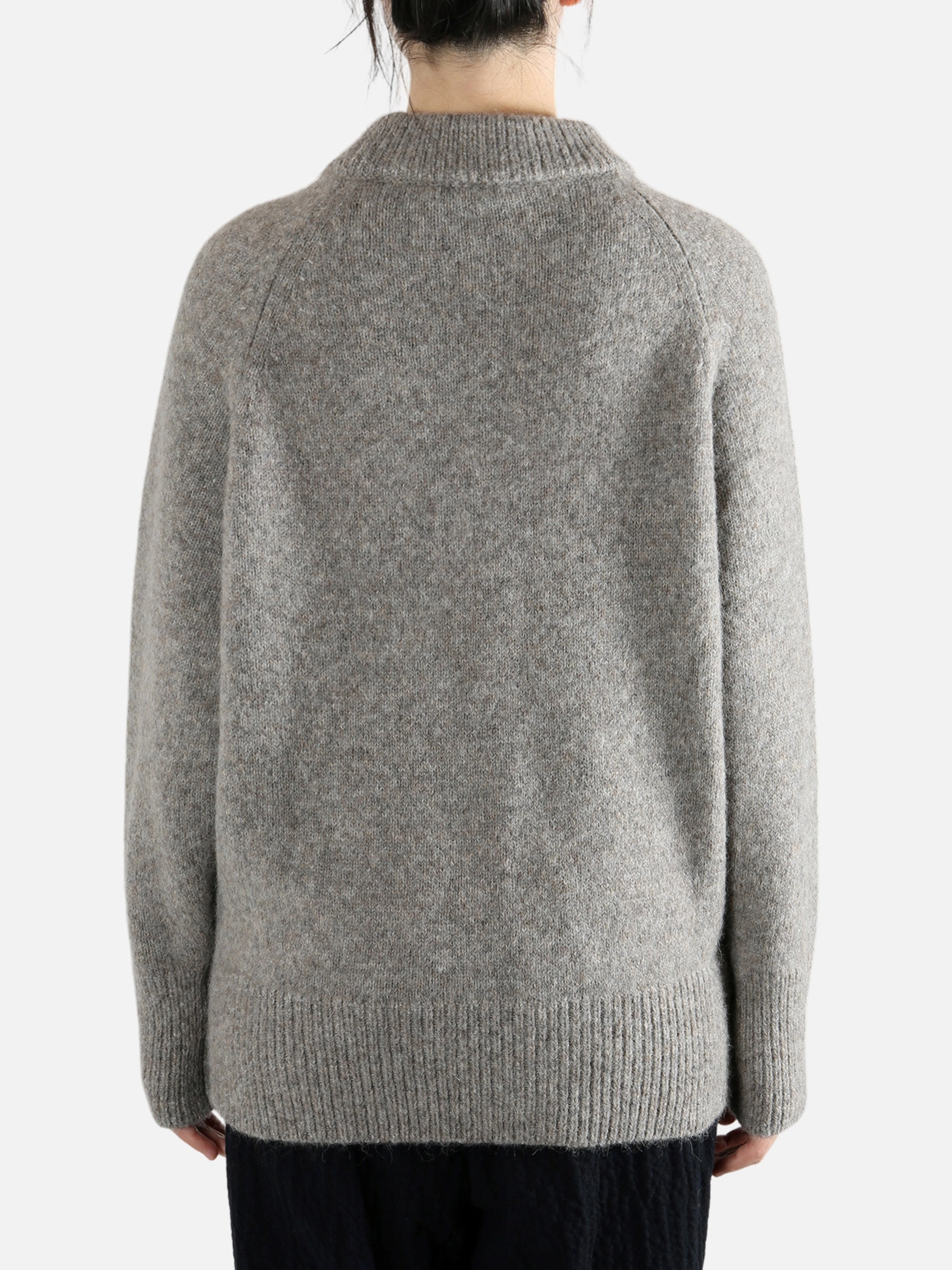 STUDIO NICHOLSON - Women 5G Oversized Crew Neck Knitwear Structured Knitwear