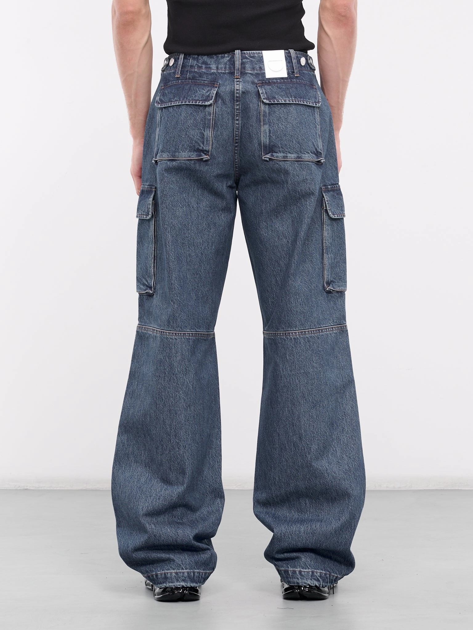 Wide Leg Denim Cargo Pants (COPP40252-BLUE) Dickies Millerville Cargo Pants