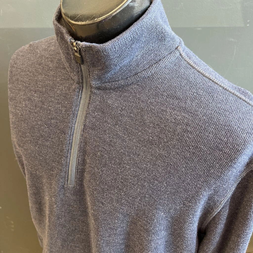 Msu Sweatshirts Eddie Bauer - Men's 1/4-Zip Sweatshirt - MSRP $95: Navy-men-XL