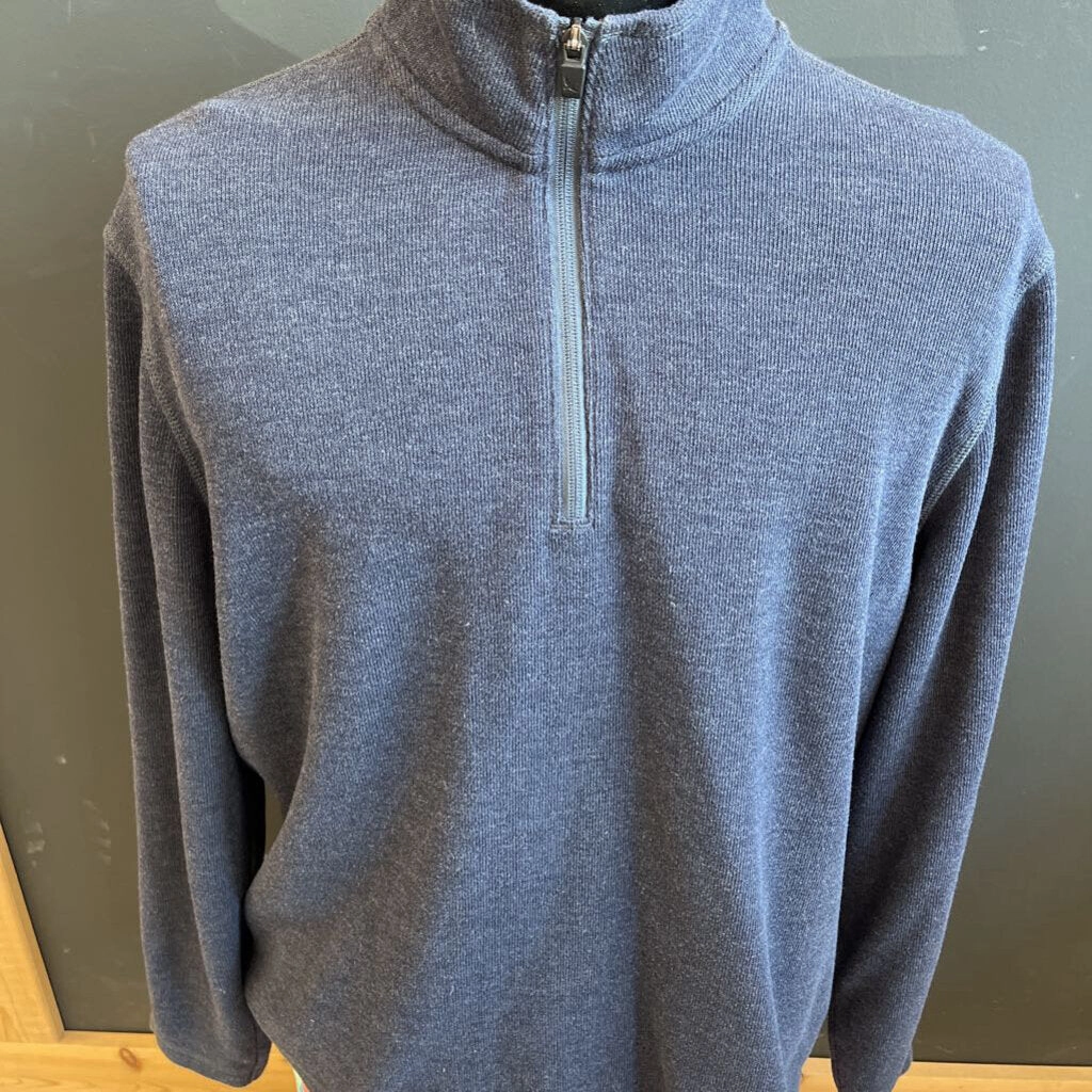 Fourth Of July Sweatshirts Eddie Bauer - Men's 1/4-Zip Sweatshirt - MSRP $95: Navy-men-XL