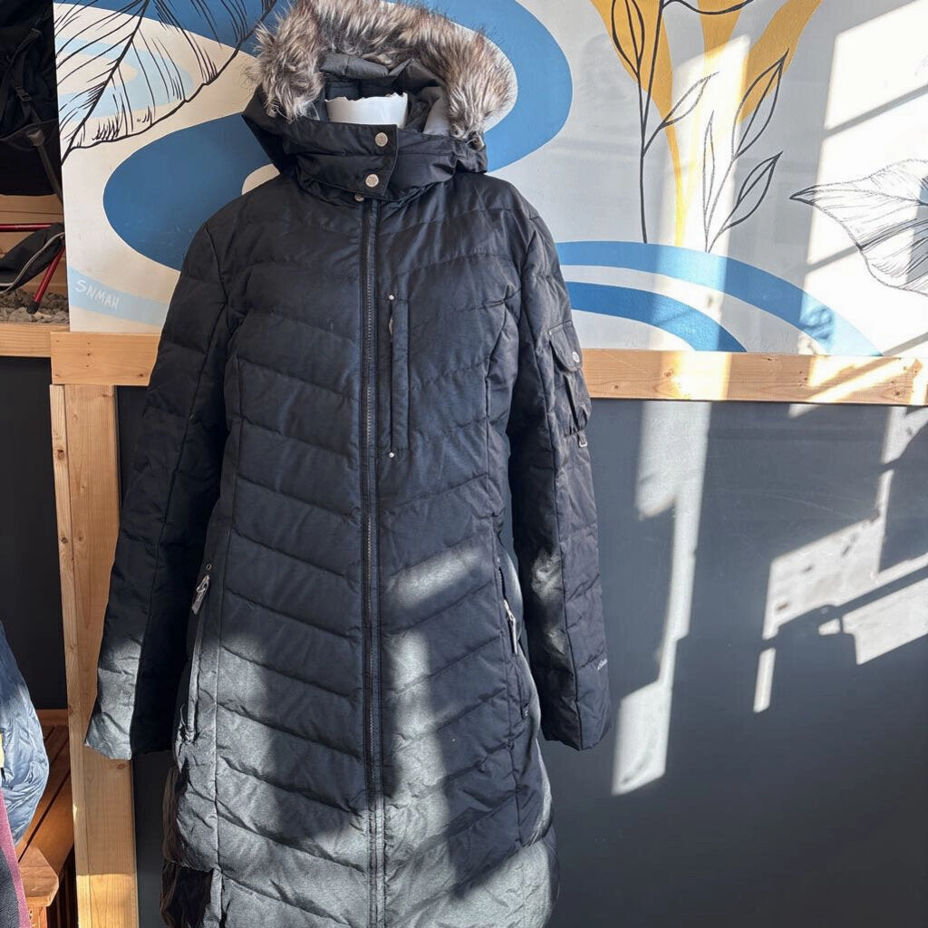 Eddie Bauer - Women's Down Parka Jacket - MSRP $310: Black-women-XL Drake Waterfowl Hunting Jackets