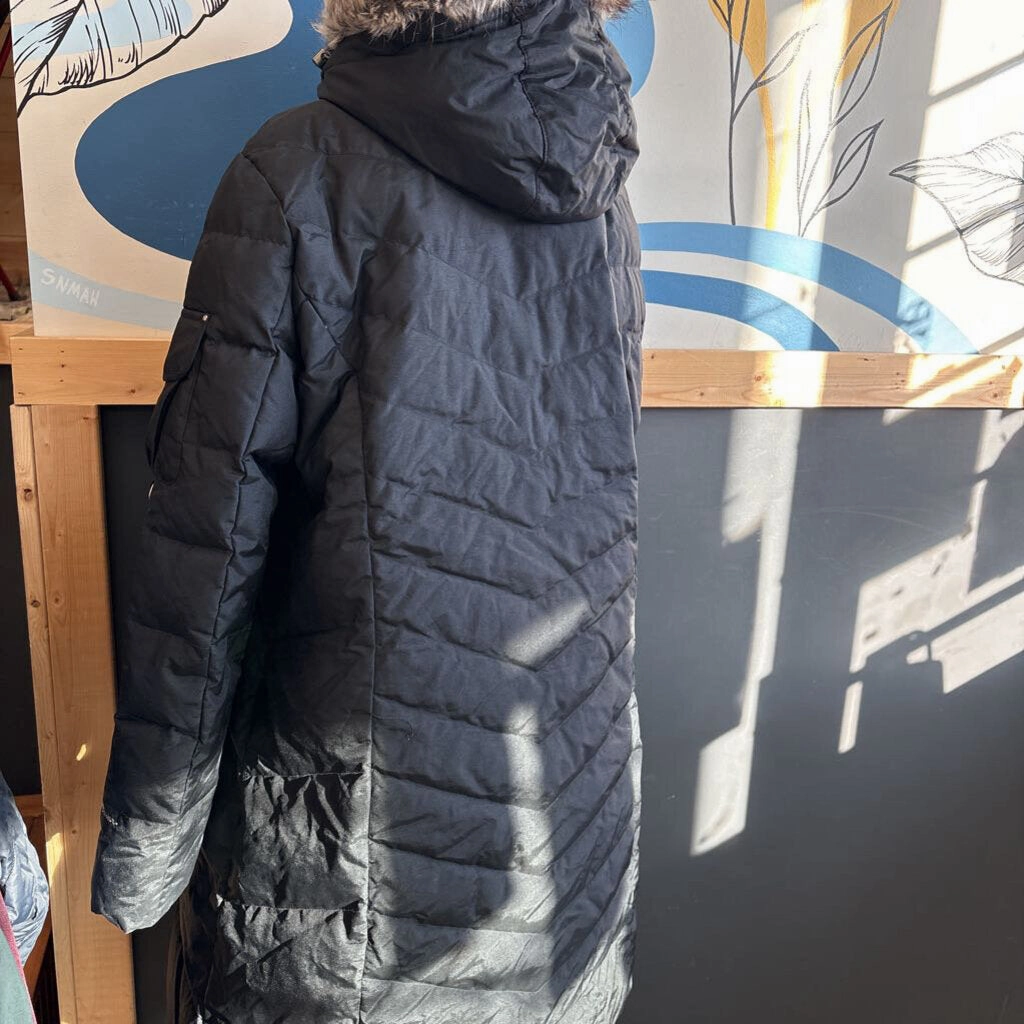 Hnm Jackets Eddie Bauer - Women's Down Parka Jacket - MSRP $310: Black-women-XL