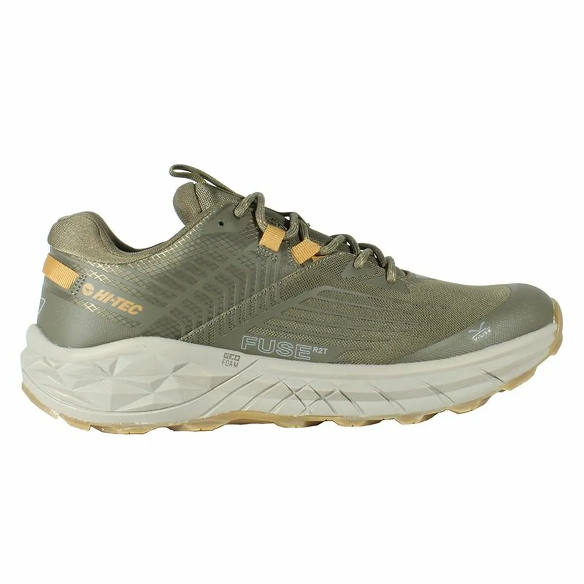 Walking Shoes for Men Hi-Tec Fuse Trail Low Olive Mont Blanc Trail Shoes