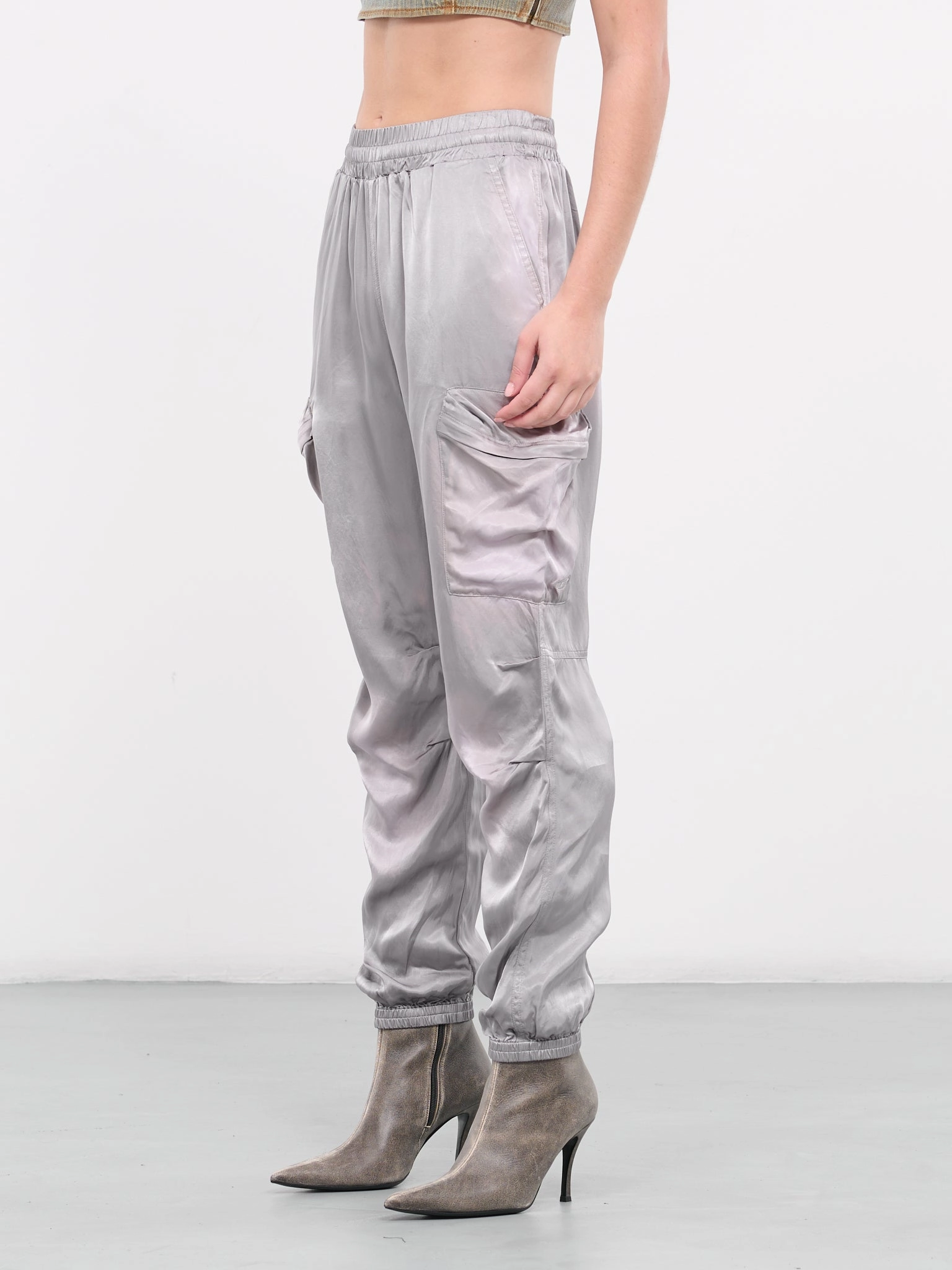 Camo Parachute Cargo Pants P-Mirrow-N1 Pants (A12841-0IMAN-9BX-DOVE-GRAY)