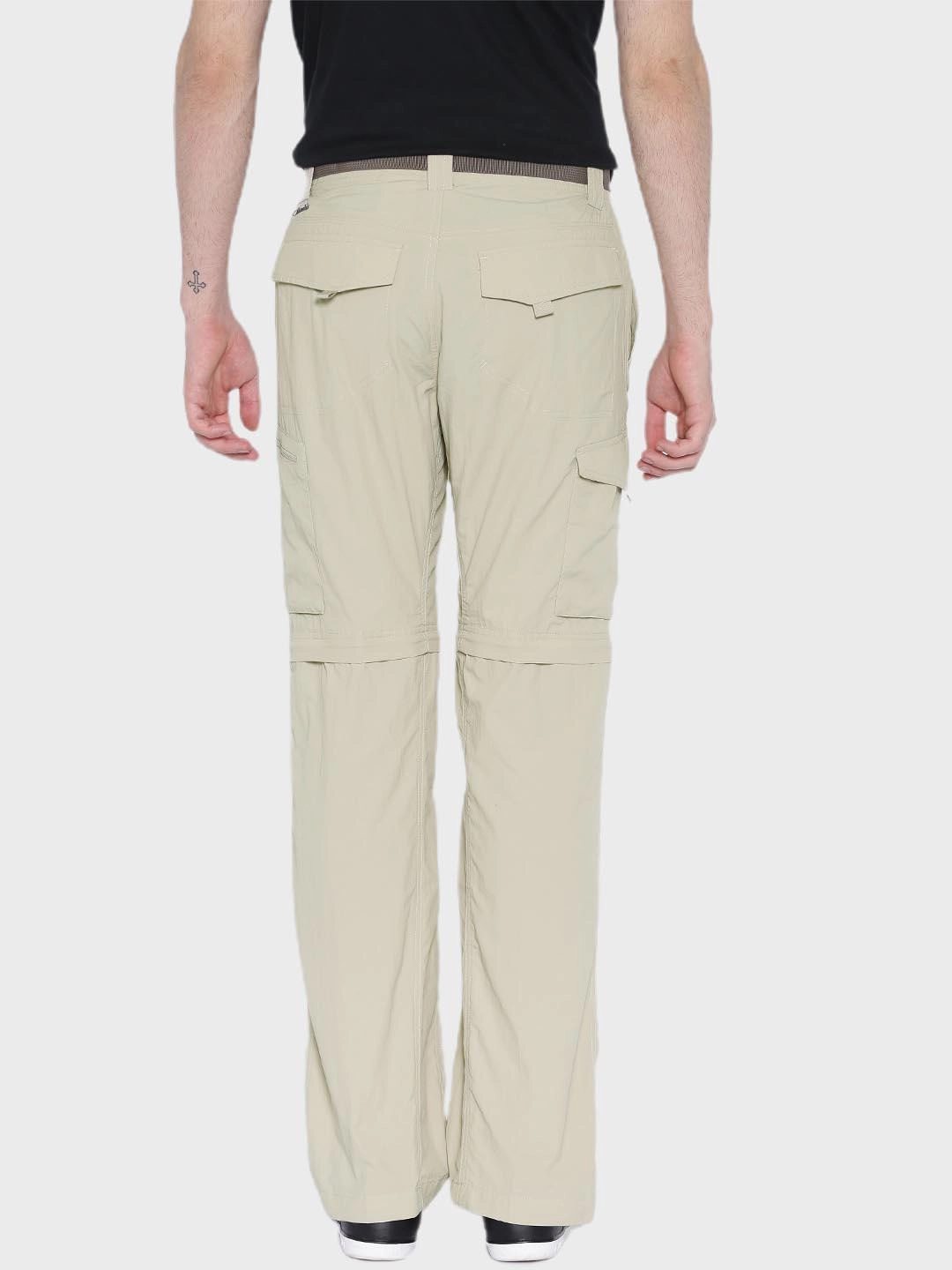 Columbia Men Beige Silver Ridge Convertible Pant (Sun Protection) Stylish Cargo Pants