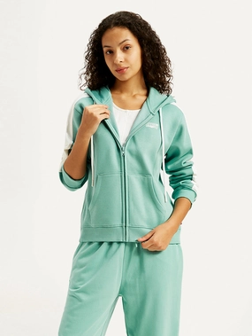 Women's Colorblock Blue Hooded Sweatshirt Creepypasta Sweatshirts