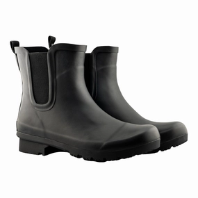 Ankle Boots To Wear With Straight Leg Jeans Chelsea Matte Charcoal Women's Rain Boots