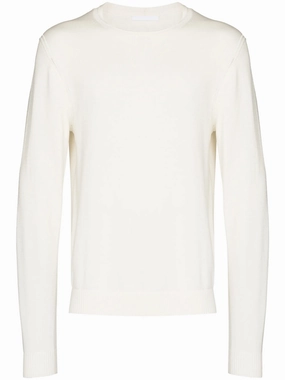 Knitwear Discounts embossed logo crewneck jumper