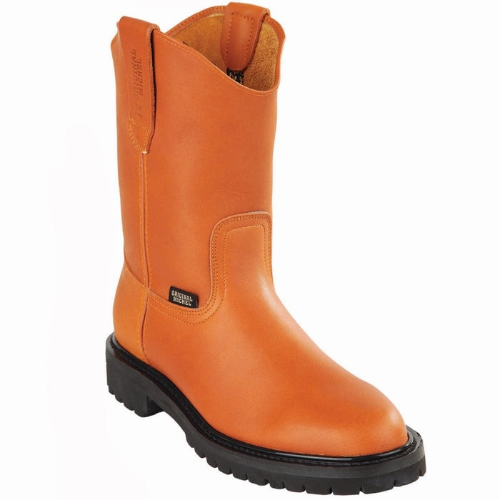 Leather Long Boots Botas de Trabajo Original Michel con Suela de Hule Tracktor