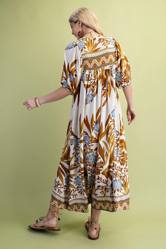 Jenna Boho Style Midi Dress Coperni Midi Dress