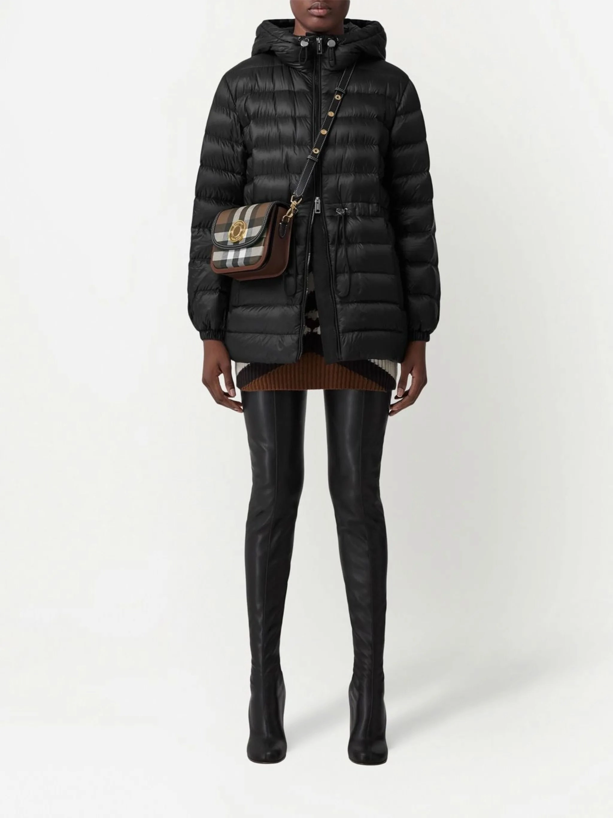 Blunts padded drawstring jacket Embroidered Chef Coats