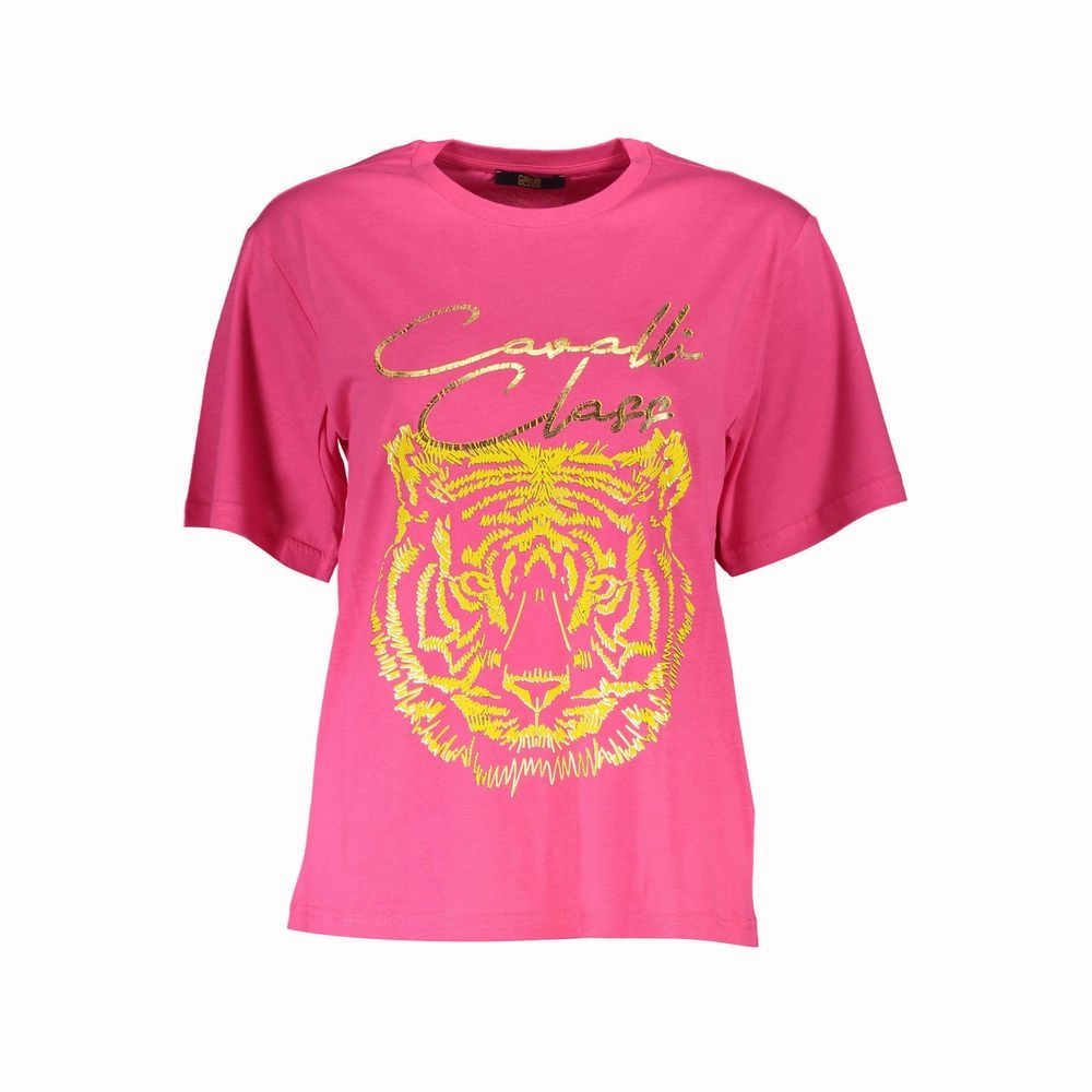 The Killers T Shirts Cavalli Class Pink Cotton Women T-Shirt