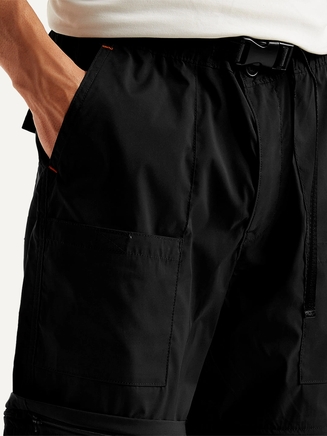 Cheap Army Cargo Pants Men's Black Cargo Fit Trousers