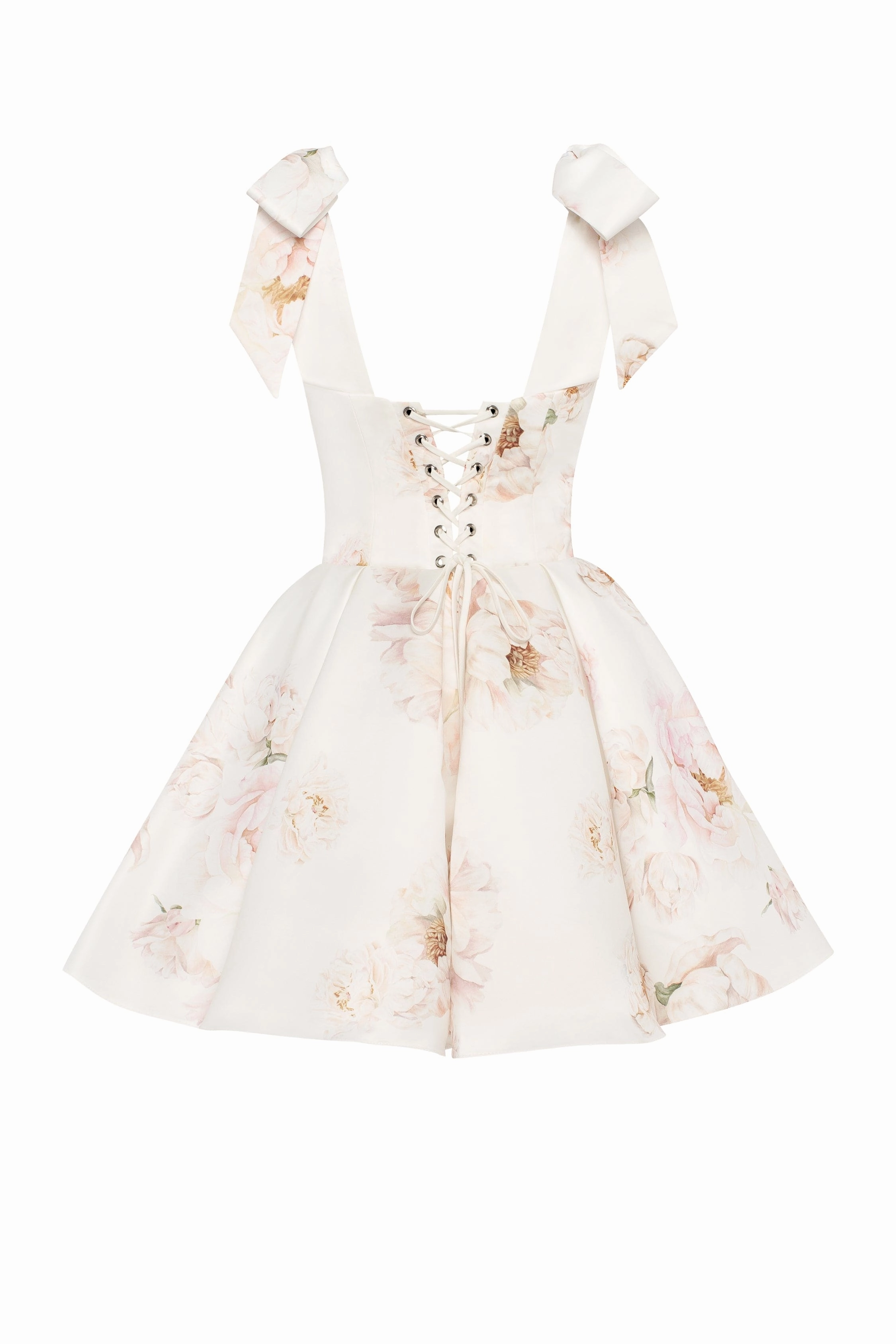 Hawaiin Dress Splendor pink peony mini dress on straps, Garden of Eden