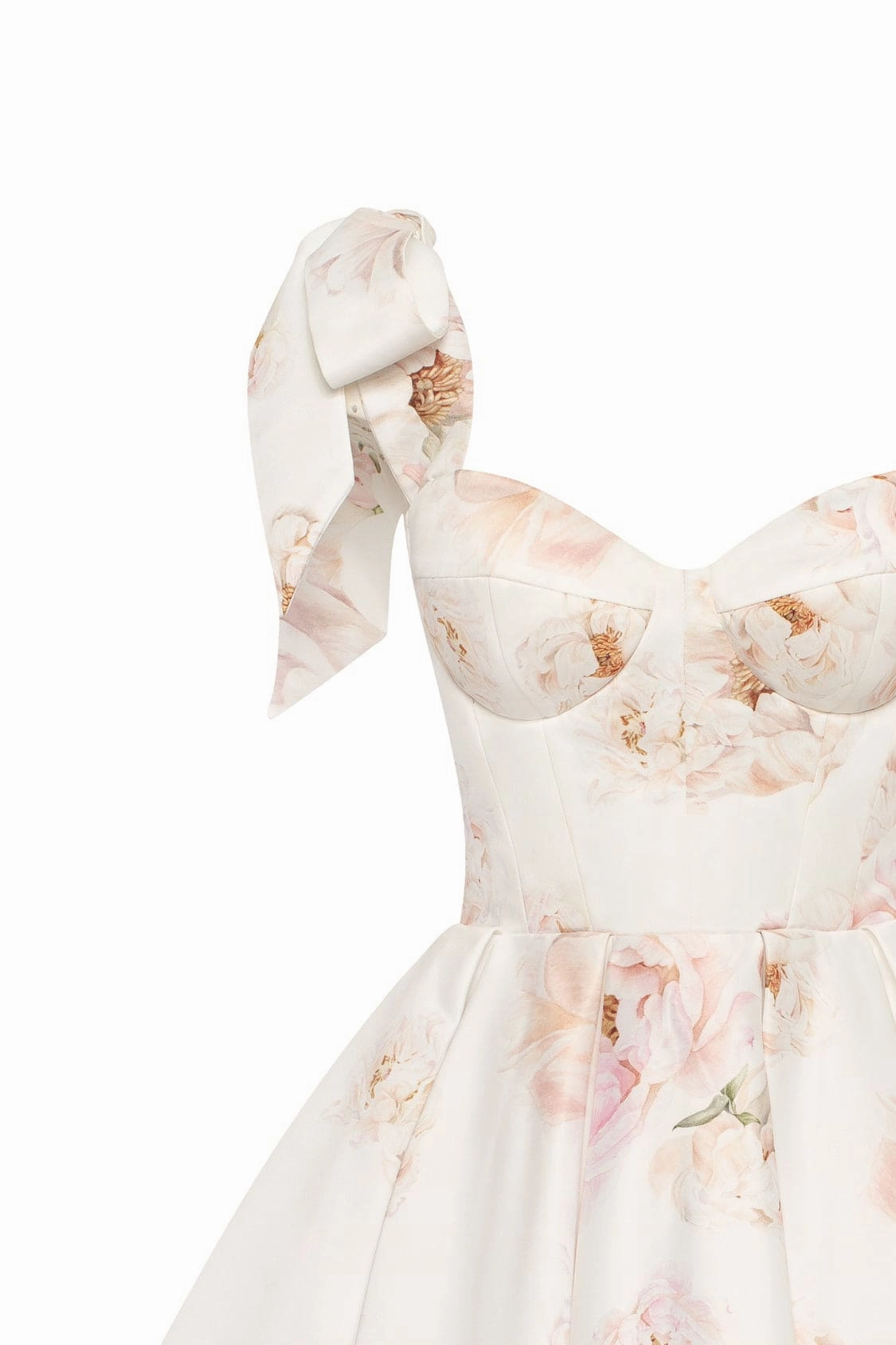 Sunflower Dress Splendor pink peony mini dress on straps, Garden of Eden