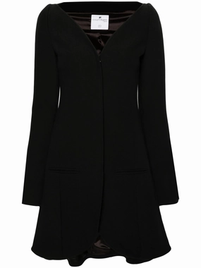 Ellipse Heritage crepe coat Wool Hooded Coats