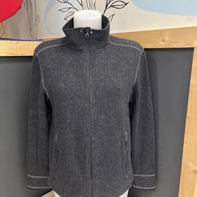 Prana - Women's Wool-Blend Zip Jacket : Dark Grey-women-SM 49ers Sweatshirts