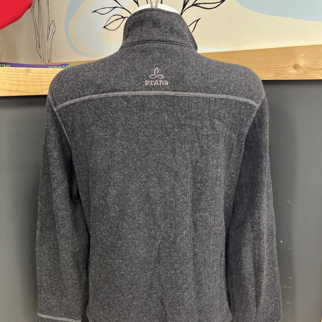 Sweaters Vs Sweatshirts Prana - Women's Wool-Blend Zip Jacket : Dark Grey-women-SM