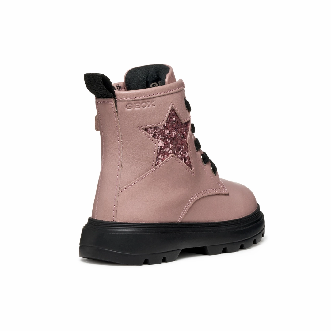 Geox Kids Boots | Kiddartah Girl |  Glitter & Old Rose Whites Boots
