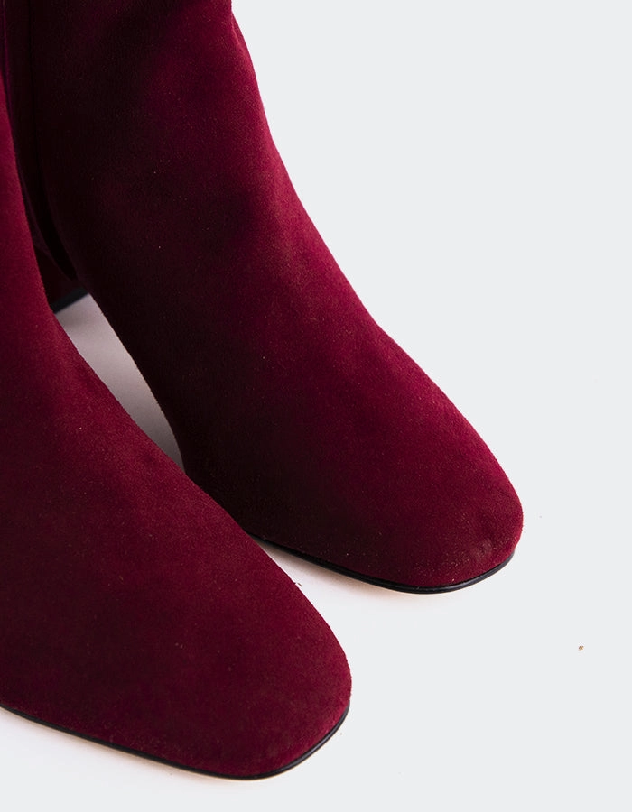 Alexander Mcqueen Boots Gracyn Burgundy Suede