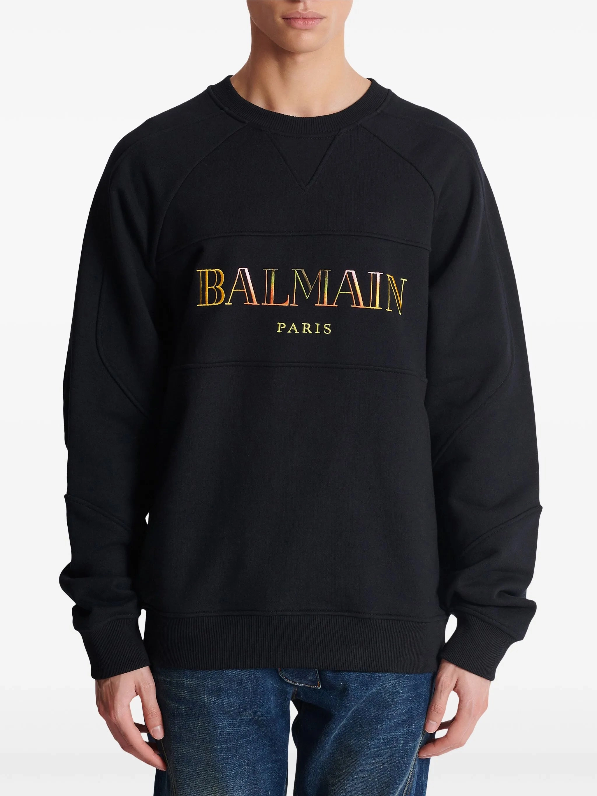 embroidered oversized sweatshirt Knitwear Crop Top