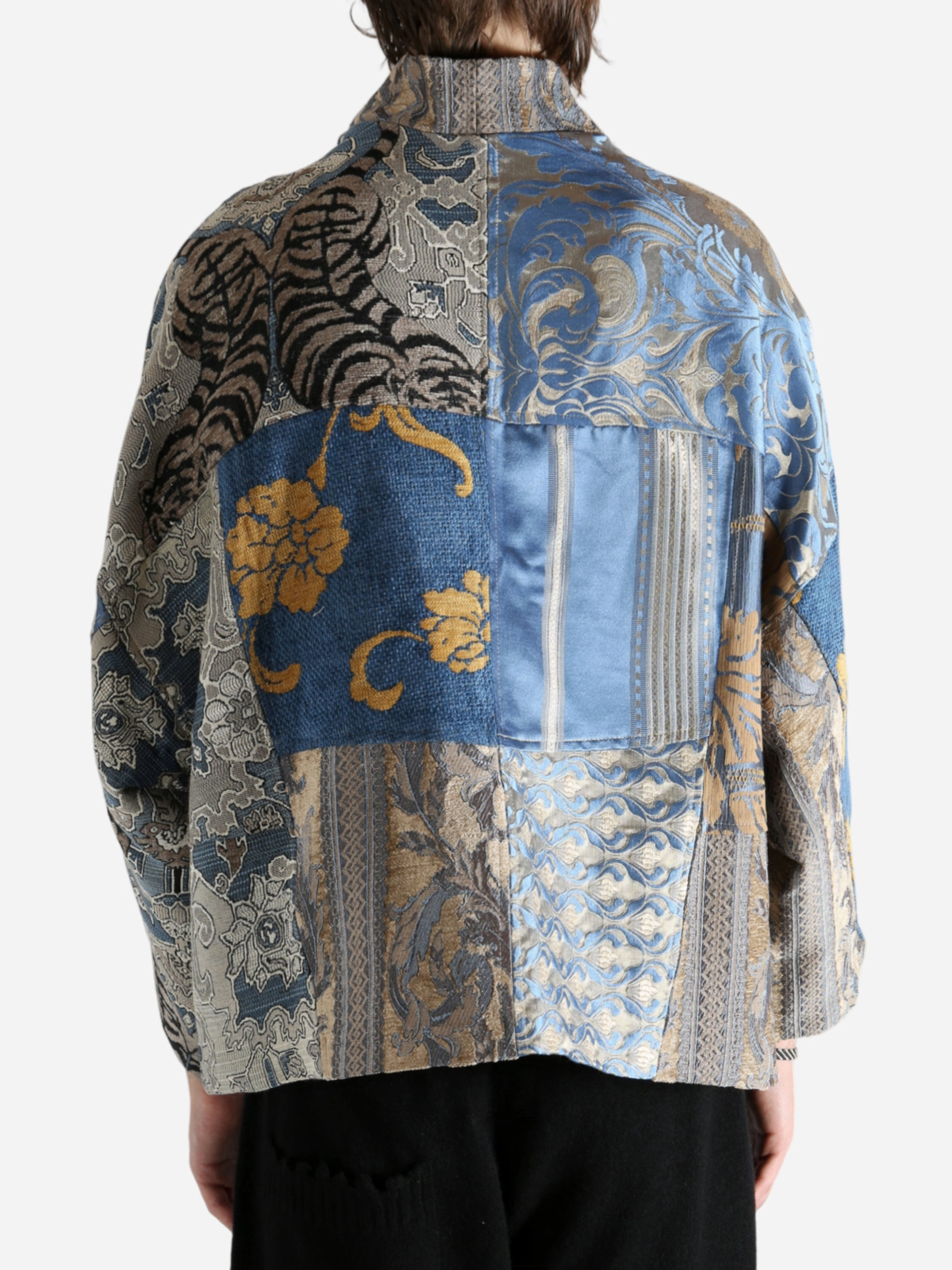 EMERGENCY ROOM - Men Patchworked Kimono Soft Coats