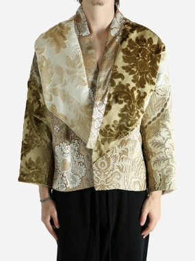 EMERGENCY ROOM - Men Patchworked Kimono Fashion Fur Coats