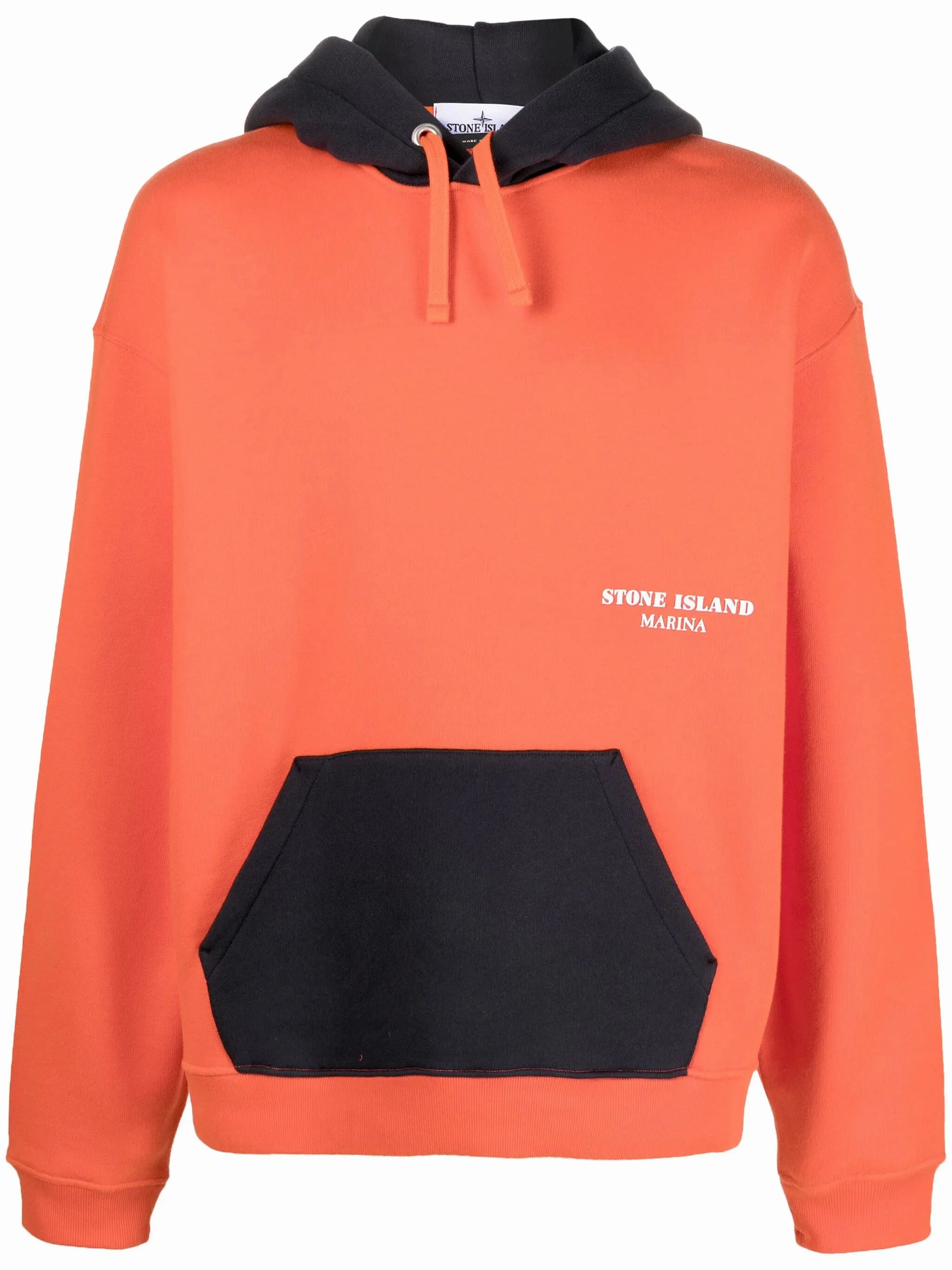 colour-block cotton hoodie Coloured Knitwear