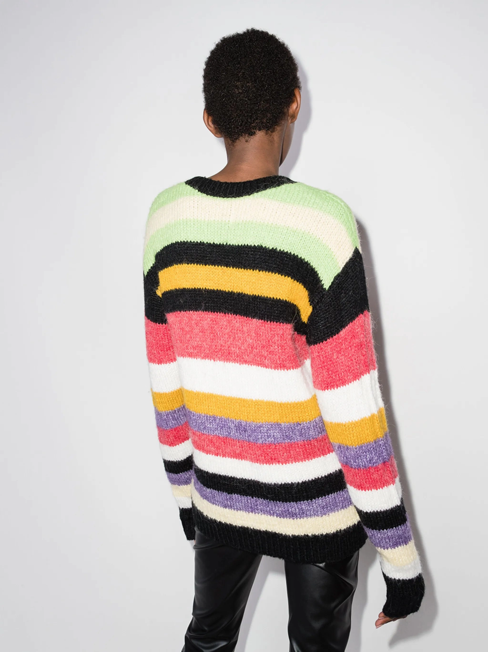 Knitwear Shorts Set Esme striped jumper