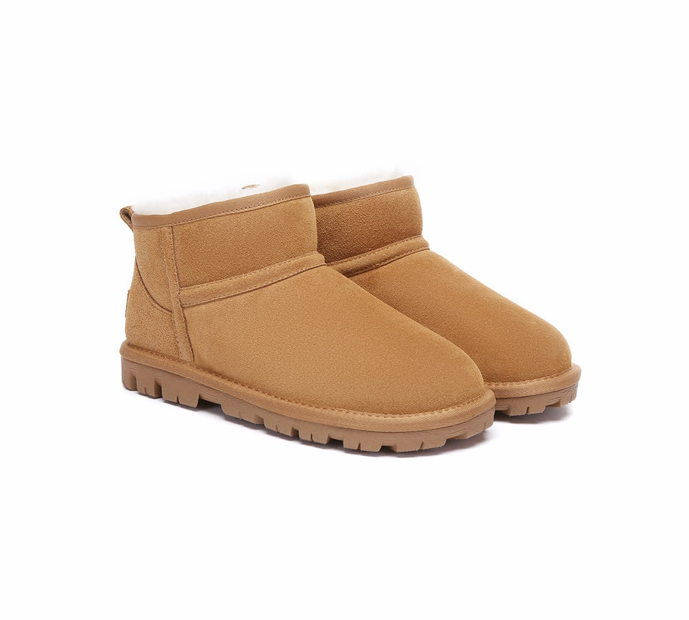 AUSTRALIAN SHEPHERD UGG Boots Sheepskin Wool Ankle Chorin Bubble Boots