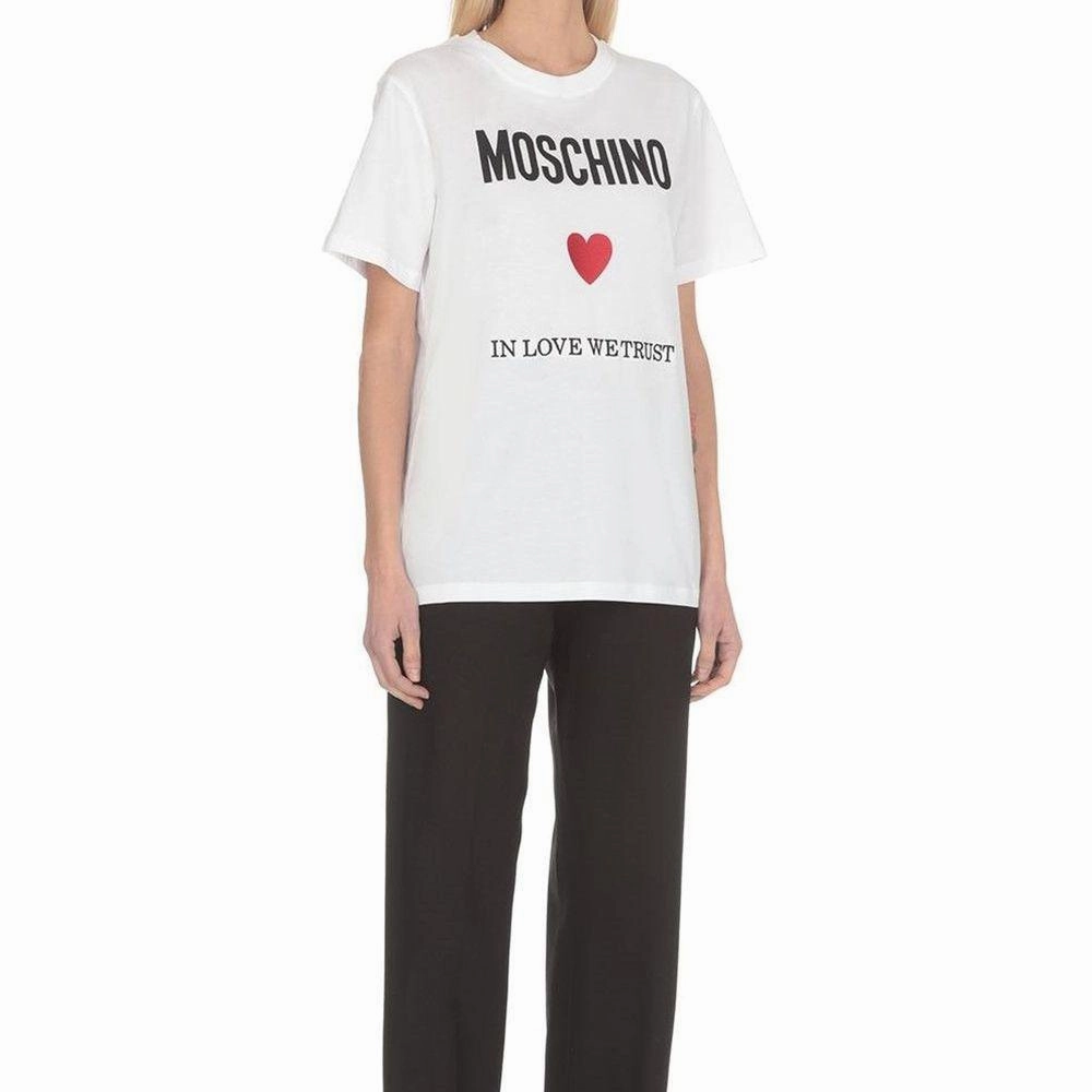 Old Navy Long Sleeve T Shirts Moschino Couture White Cotton T-Shirt