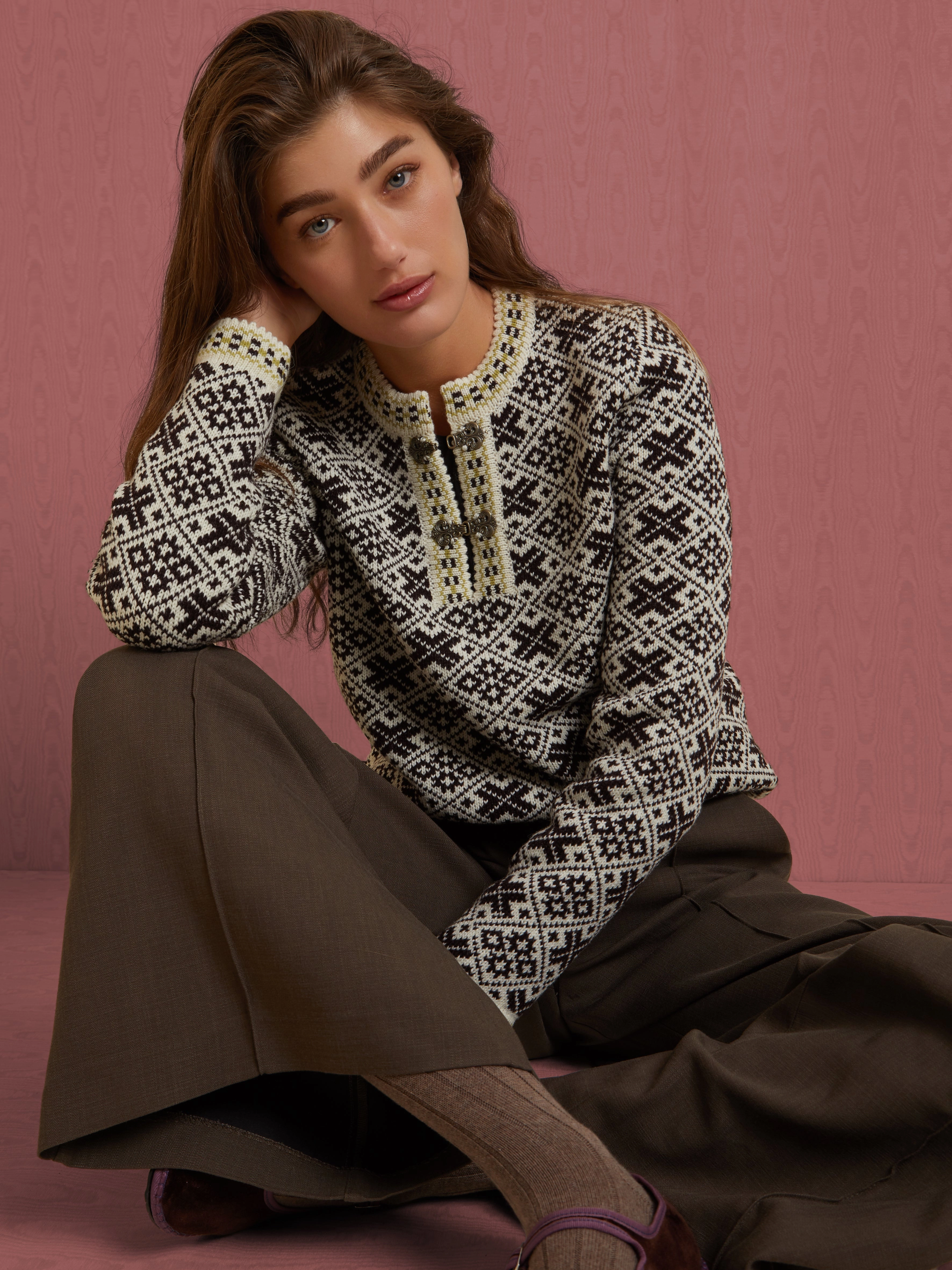 West End Knitwear Aran Crafts Estonian Nordic Sweater