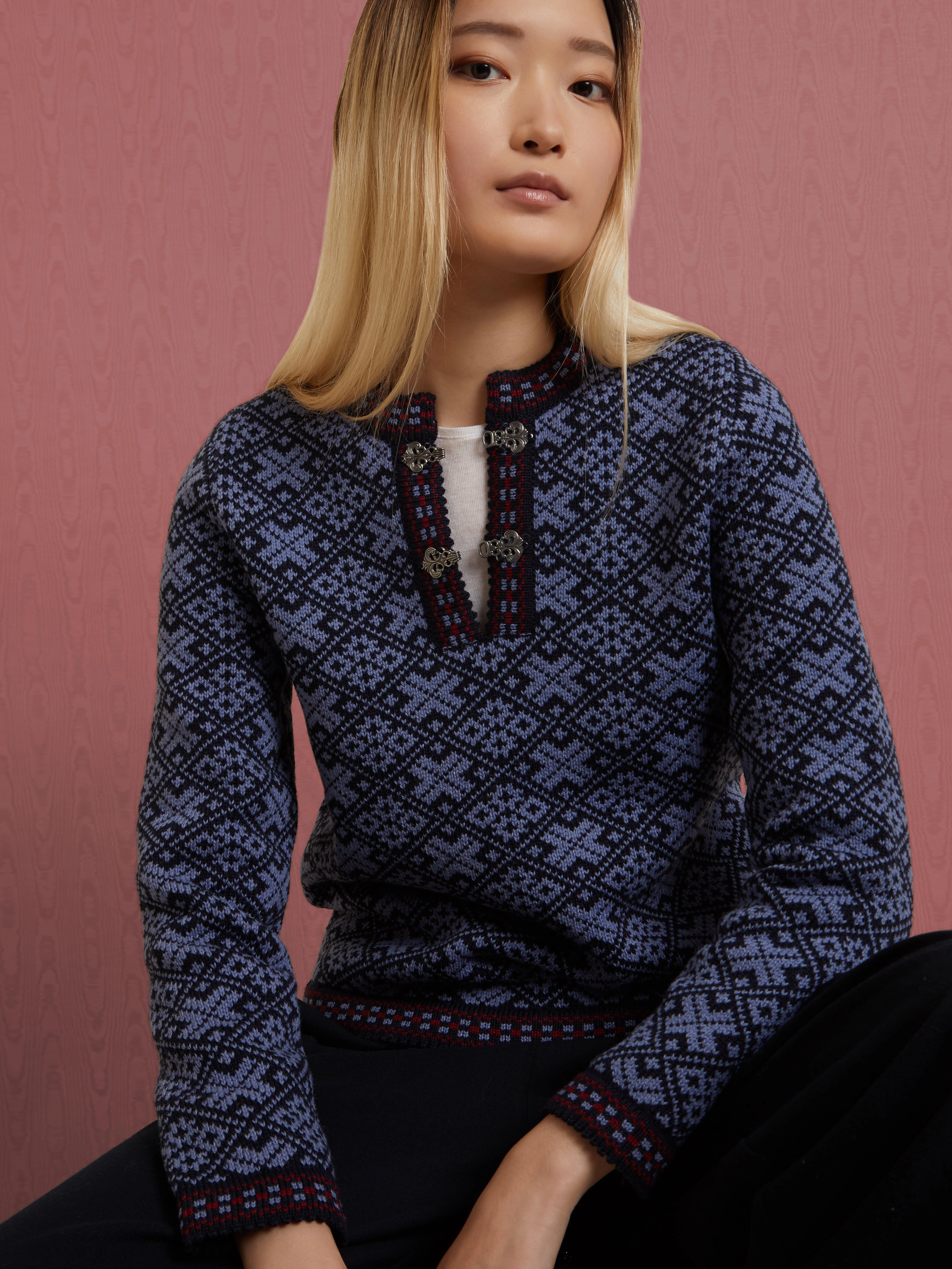 Karen Allen Knitwear Estonian Nordic Sweater