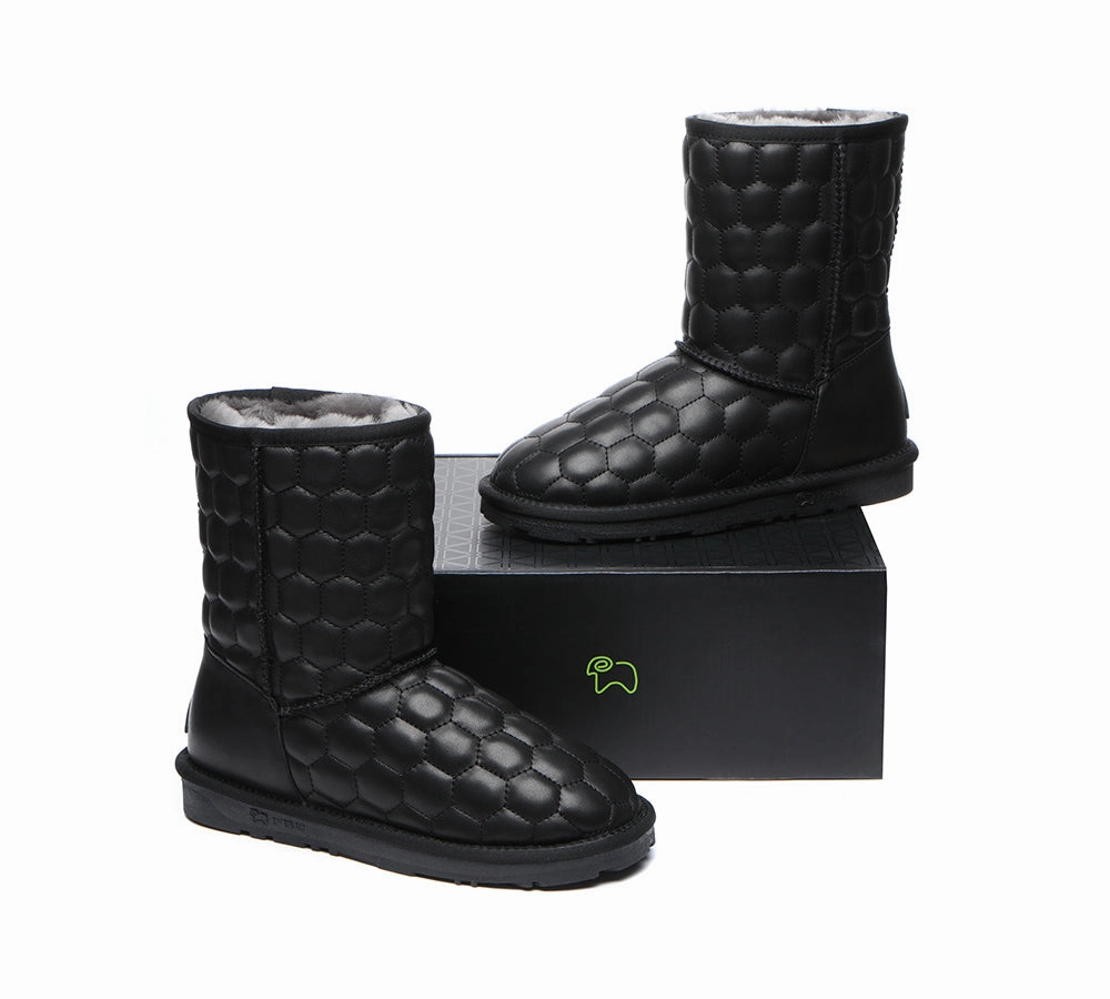 Puss And Boots The Last Wish EVERAU UGG Boots Sheepskin Wool Nappa Leather Short Howey