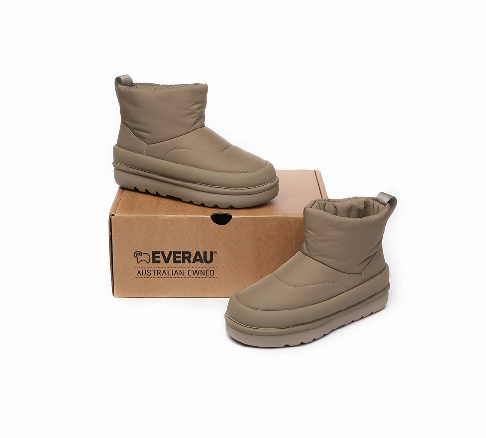EVERAU UGG Boots Women Sheepskin Wool Waterproof Ankle Dobra Boots For Hiking
