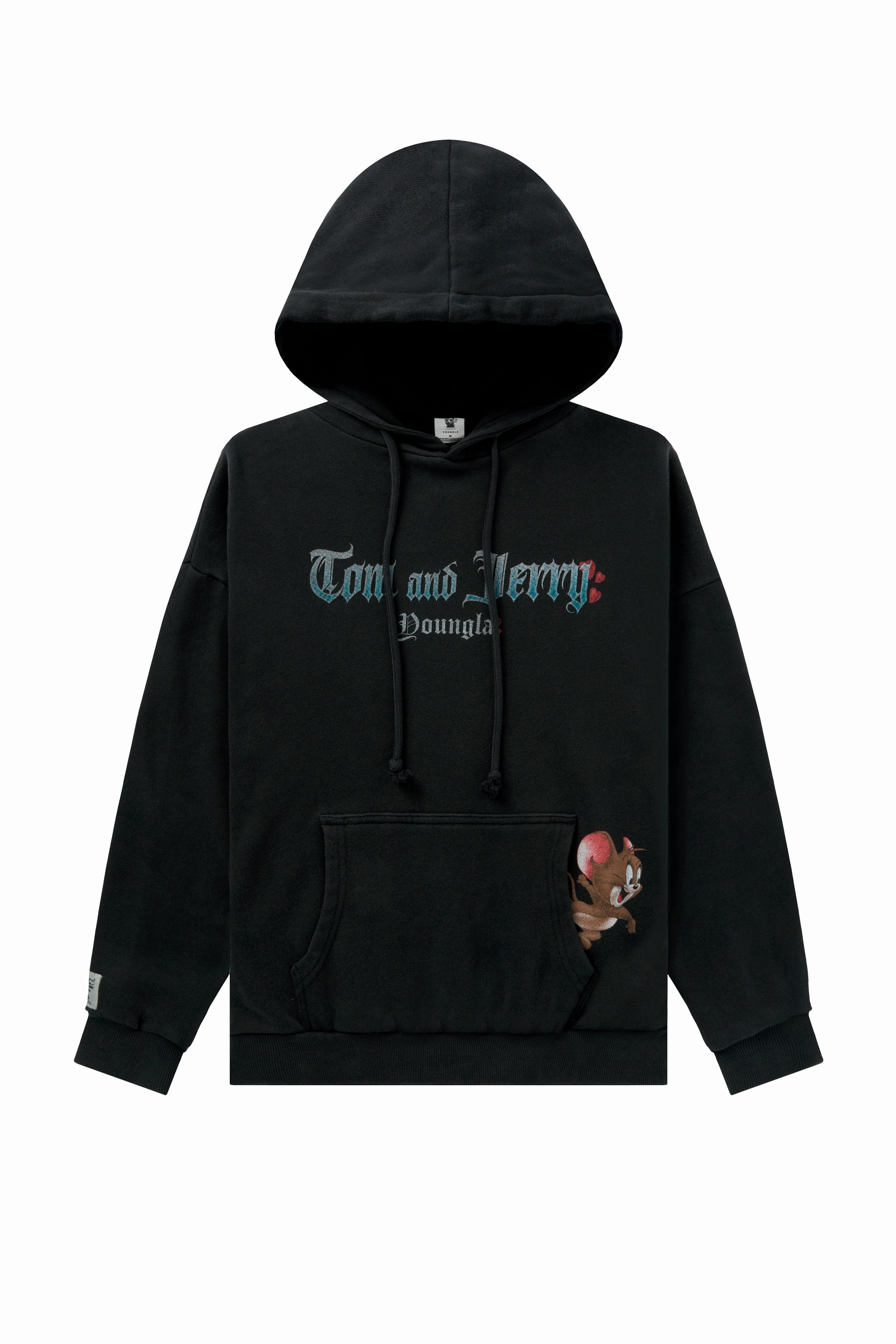 Chicago Sky Sweatshirts Youngla W528 Tom & Jerry Oversized Hoodie Black/Grey