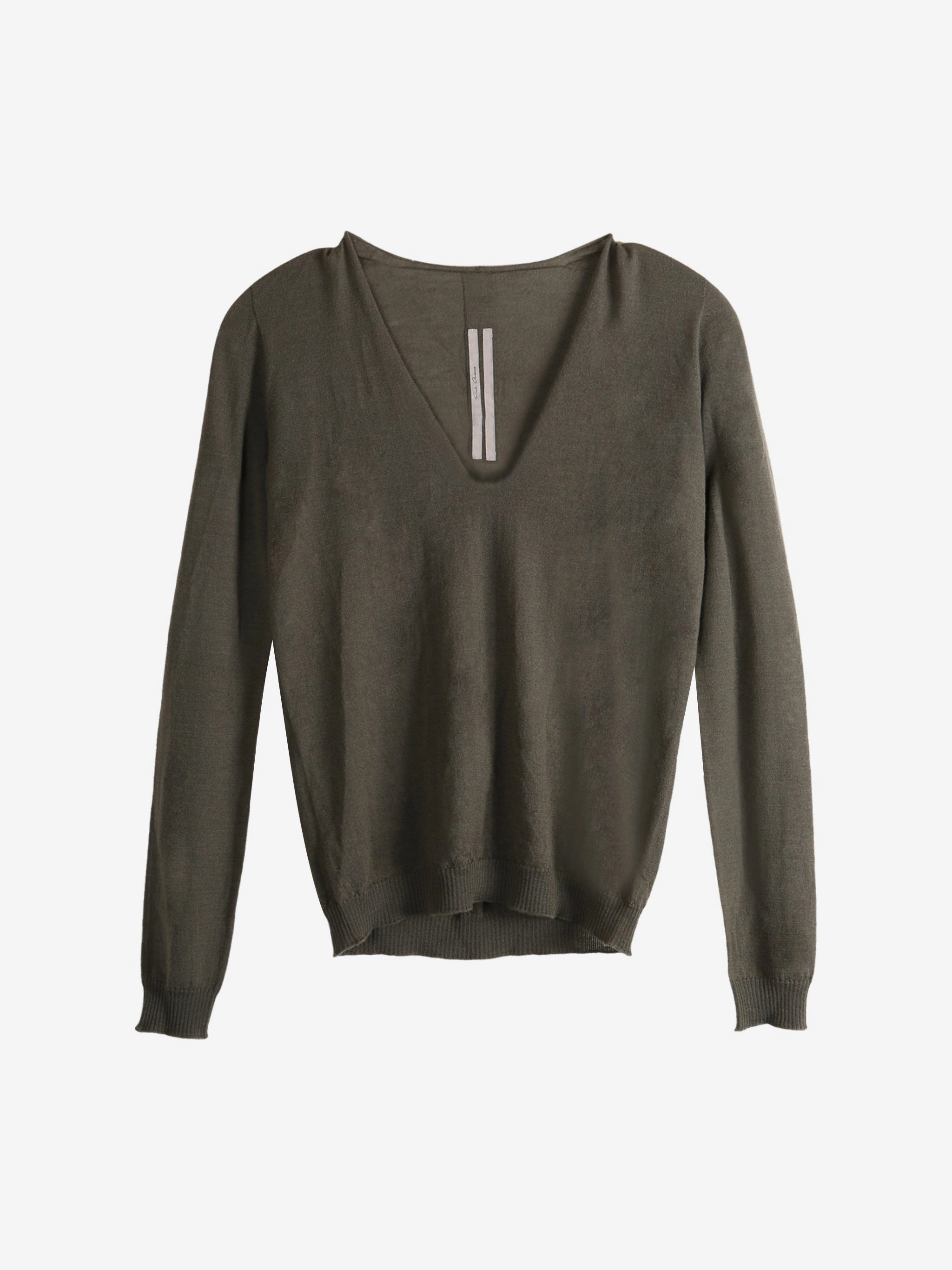 Shetland Knitwear Lerwick RICK OWENS - Women Knit V Neck Pullover
