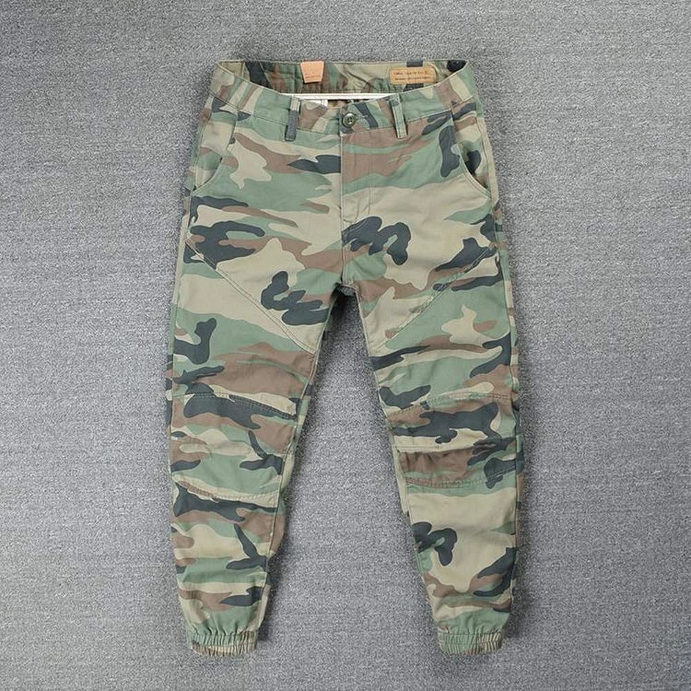 West Louis Streetwear Jogger 100% Cotton Camouflage Pants Cargo Pants With Hidden Pockets