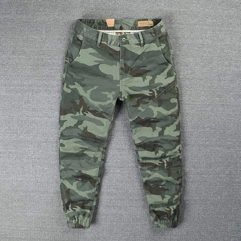 Cargo Pants With Expandable Waist West Louis Streetwear Jogger 100% Cotton Camouflage Pants
