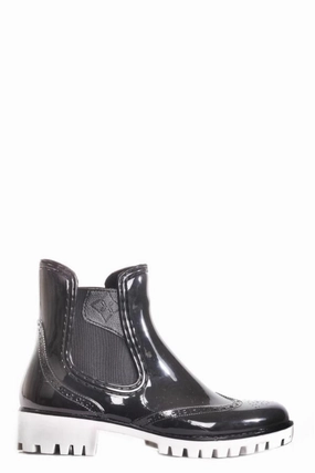 LEEDS BROGUE BLACK Tribal Boots