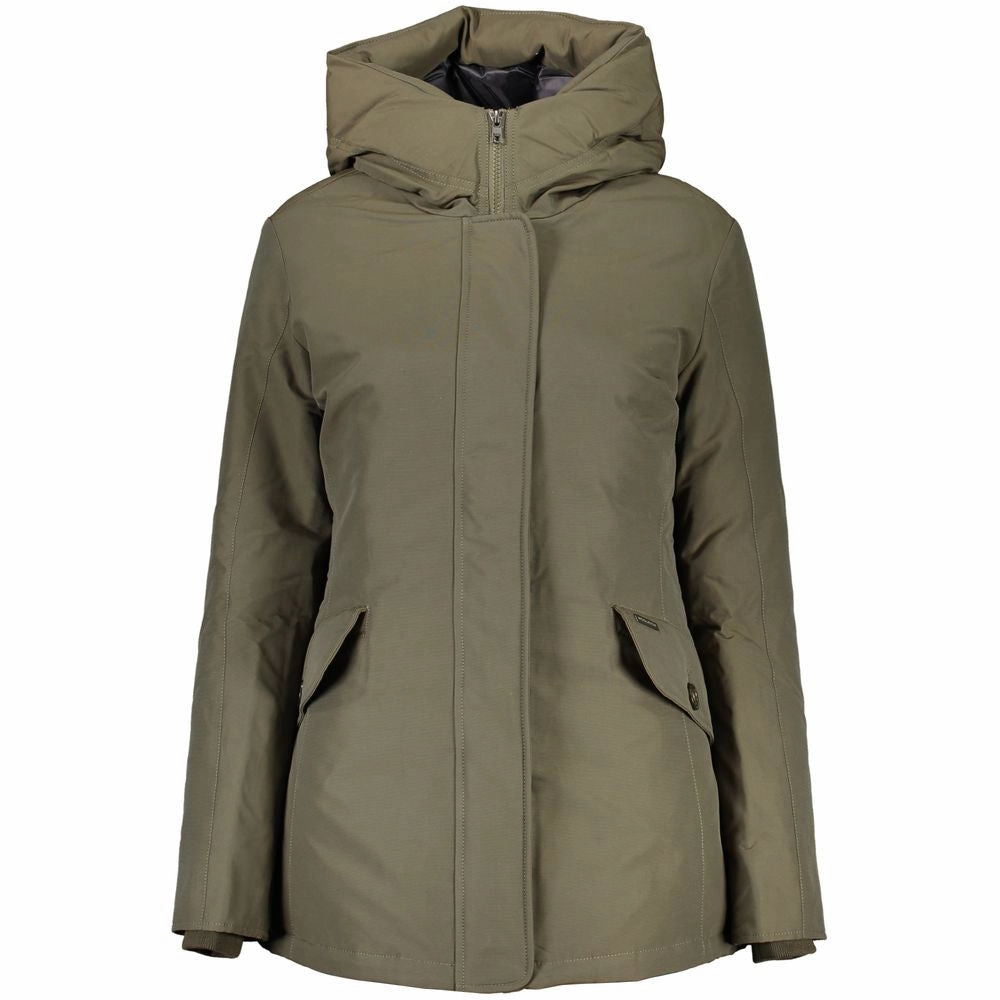Woolrich Green Cotton Jackets & Coat Armani Exchange Jackets