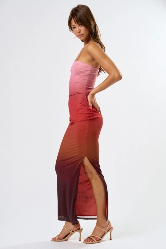 Embellished Long Sleeve Maxi Dress Fade Into You Tube Maxi Dress