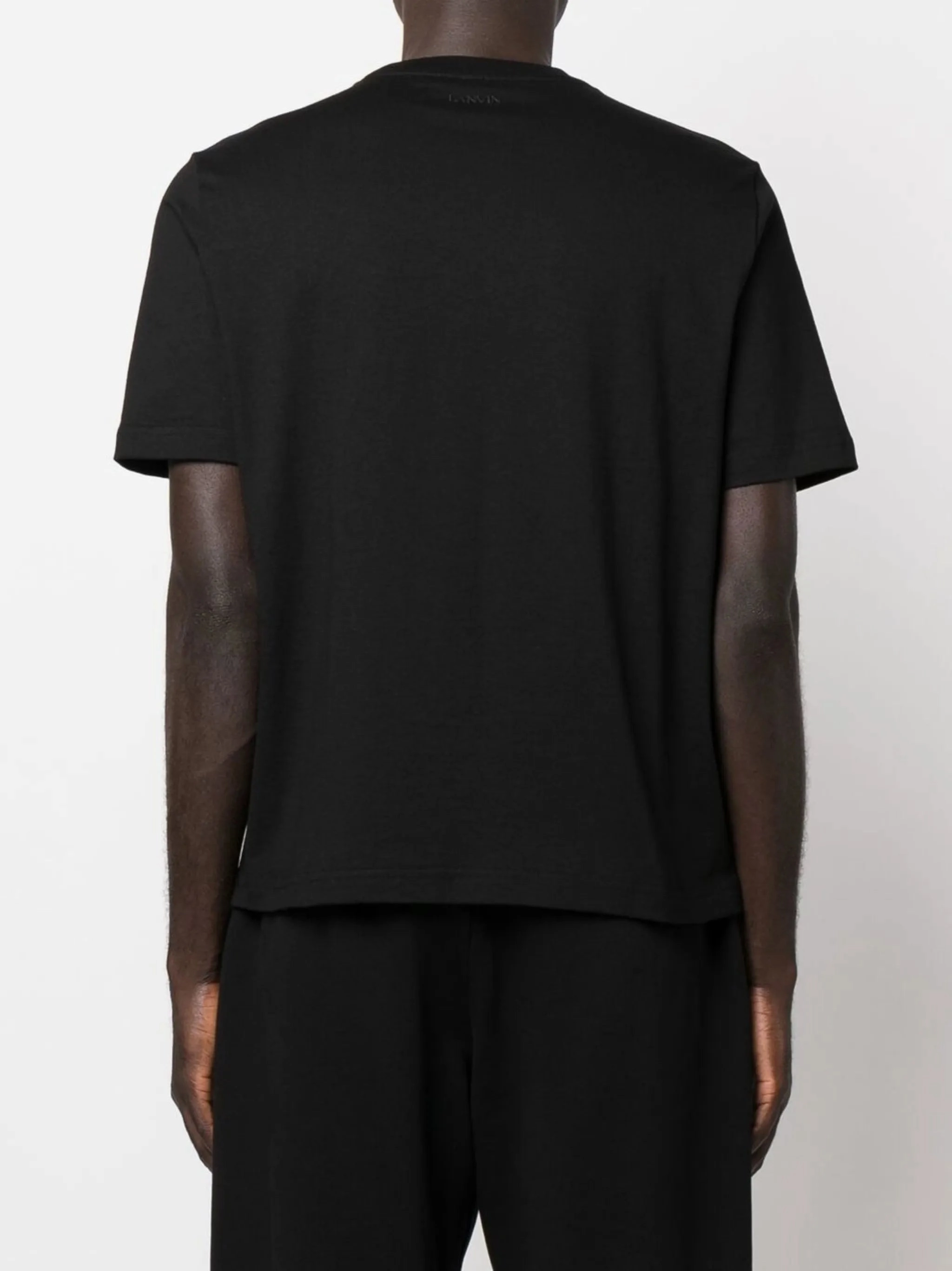 contrast logo-print crew-neck T-shirt Tailored T Shirts